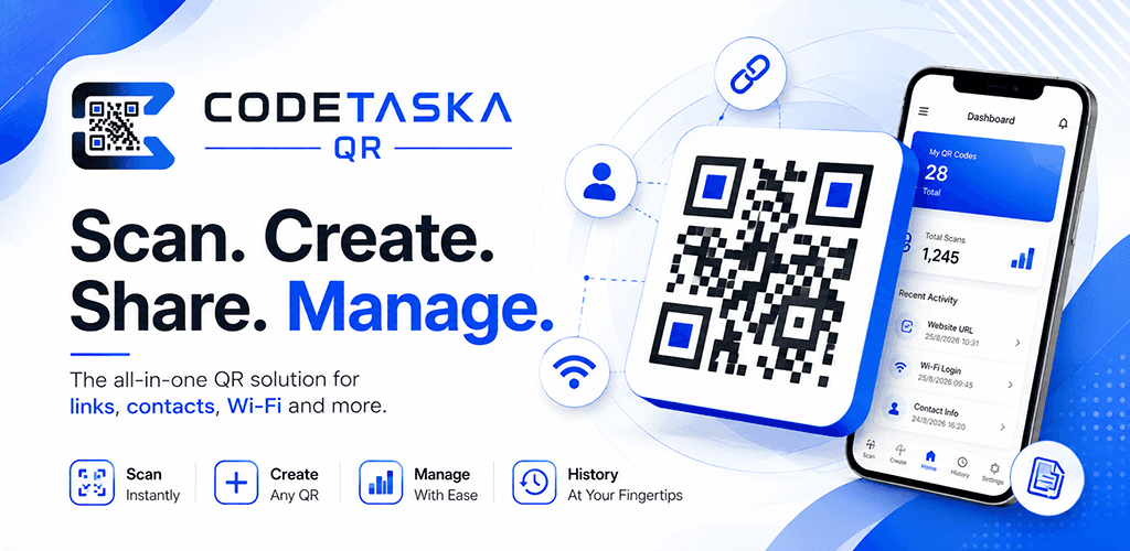 CodeTaska QR product showcase